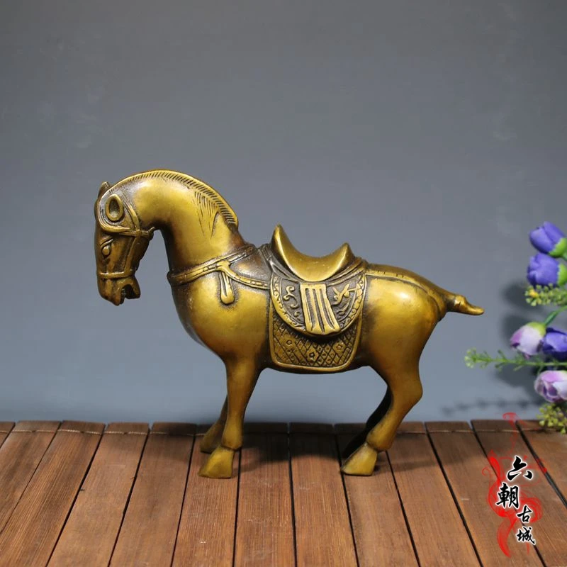 

Rare old Qing Dynasty copper ornaments horse statue / sculpture, best collection& adornment,Free shipping