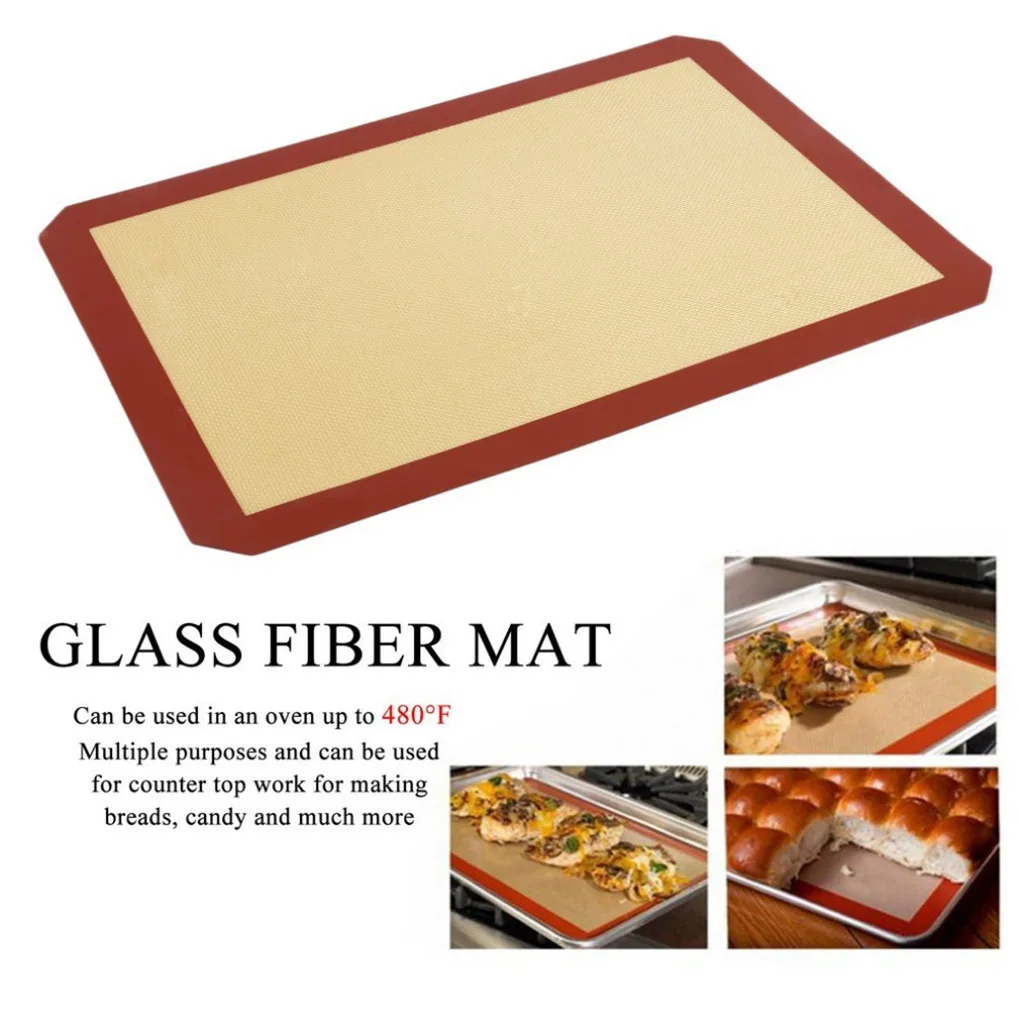 

Feiqiong High Rating Food Grade Silicone Baking Mat High Temperature Resistant BBQ Mat Oven BBQ Accessories Baking Pan 2020