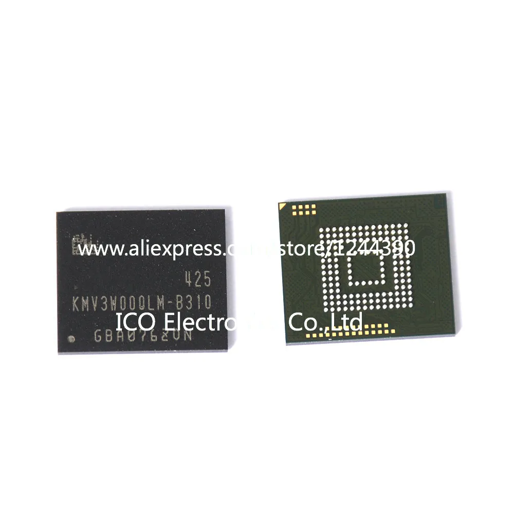 For Samsung Note 2 N7100 eMMC nand flash memory chip IC programmed with firmware KMV3W000LM-B310