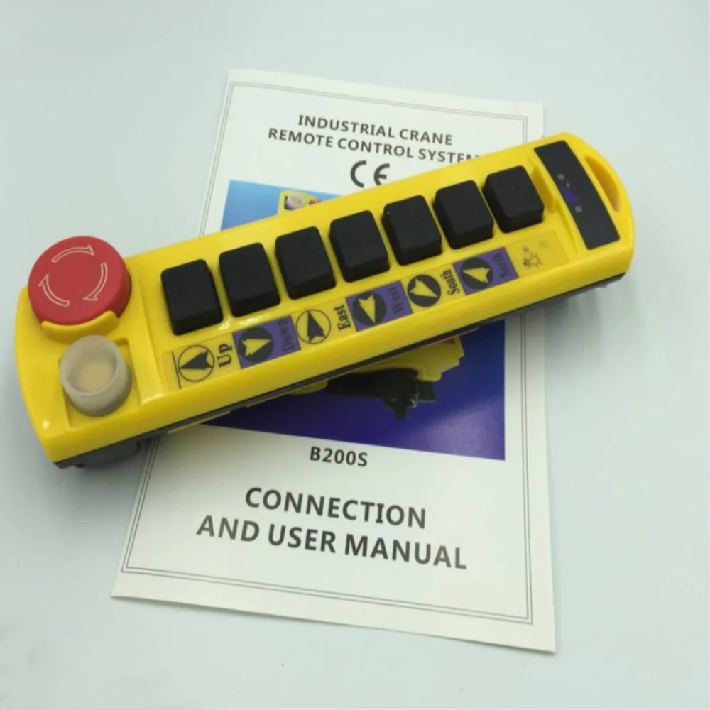 Imagem -06 - Velocidade Transmissores Controle Grua Guindaste Rádio Controle Remoto Botão Interruptor Controlador do Sistema com E-stop 2