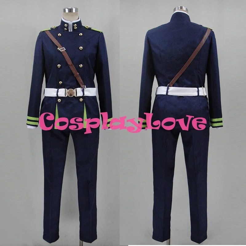 Newest Custom Made Japanese Anime Seraph of the end : Vampire Reign Yuichiro Hyakuya Cosplay Costume Men's Uniform Halloween