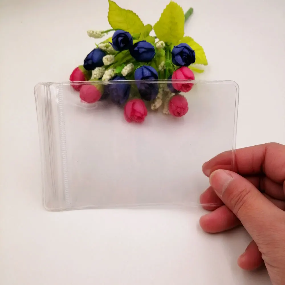 50pcs/Lot Clear Pvc Plastic Bag Self Seal Zip Lock Zipper Reclosable Transparent Plastic Bag Gift Bags For Jewelry Packing Bags