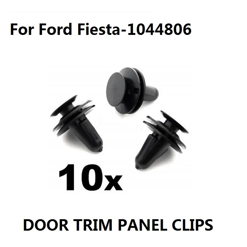 x10 Door Card & Interior Panel Trim Clips Plastic 8mm Hole some For Ford Fiesta, Puma & Fusion 1044806 New