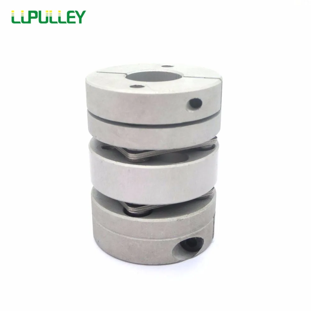 LUPULLEY 1PC Dia. 56mm Flexible Double Diaphragm Coupling Bore 14/15/16/19/20/22/24mm Aluminum Alloys for Stepper Motor CNC