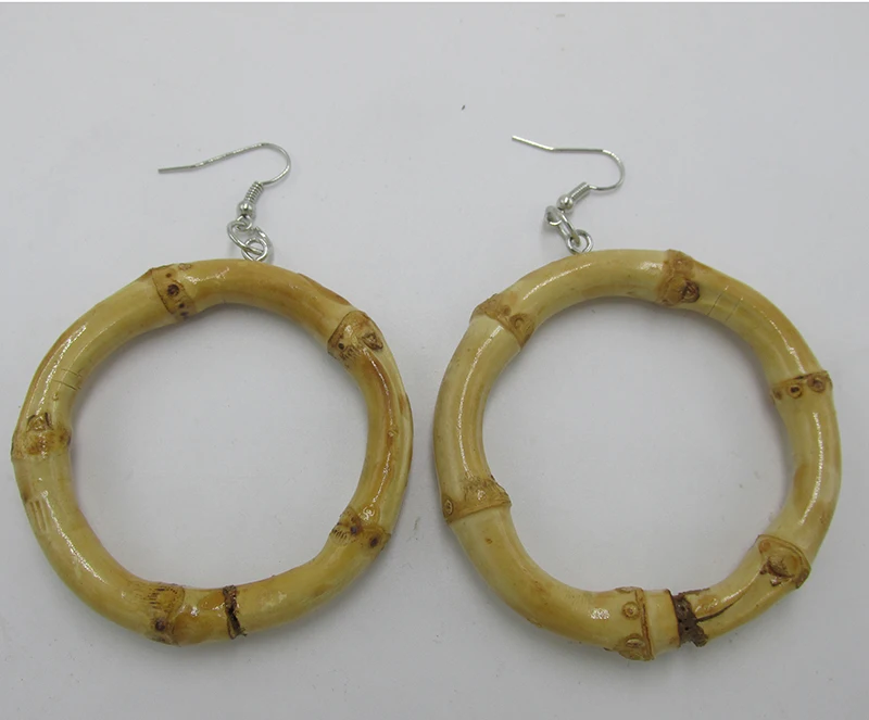 Bamboo Earring Roun… - image