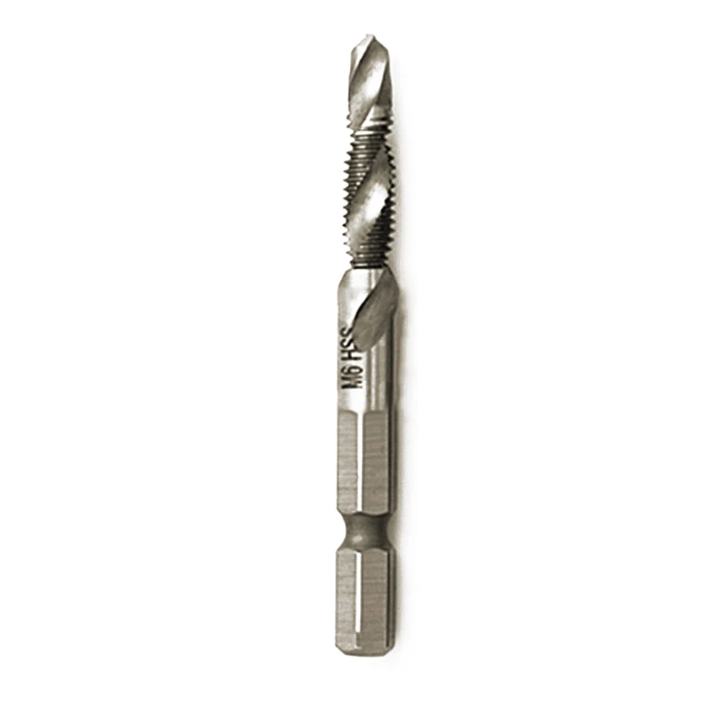 WREOW 1 cái HSS Metric Hex Shank Kết Hợp Khoan Bit Vít Tap Xoắn Ốc Vít Tap Khoan Trục Chính Điểm Twist Khoan trung tâm Vít
