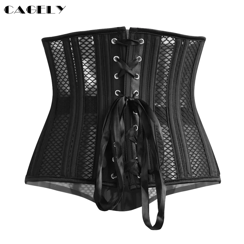 26 Steel Bones Body Shapers Girdles Mercerized Fabric Waist Trainer Corset Cleavage Tops Body Shaper Slimming Body Waist