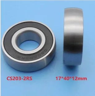 

50pcs/lot CS203 2RS RS CS203-2RS 17x40x12mm pulley spherical bearings arc track pulley bearing 17*40*12mm