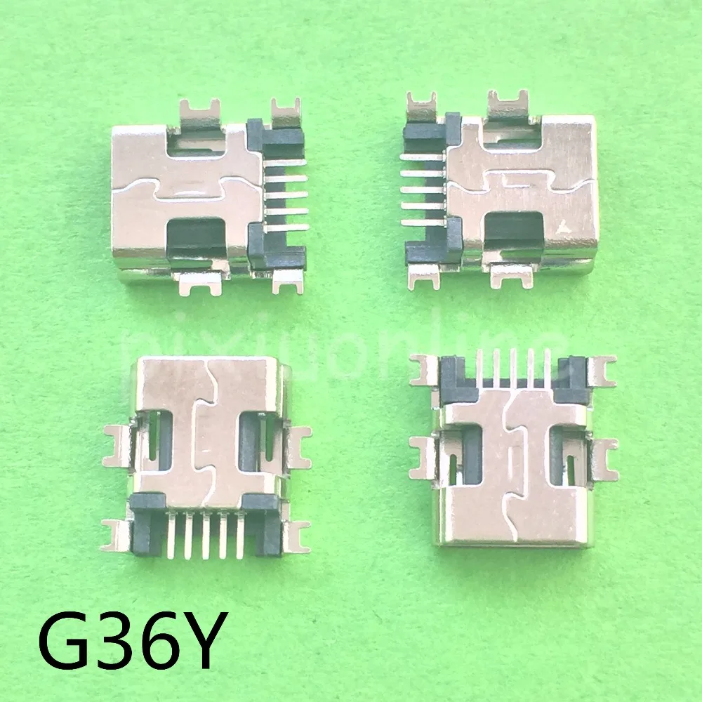 10pcs G36Y Mini USB 5pin Female Socket Connector 4foot for Tail Charging Mobile Phone Data Interface Sale at a Loss Brazil