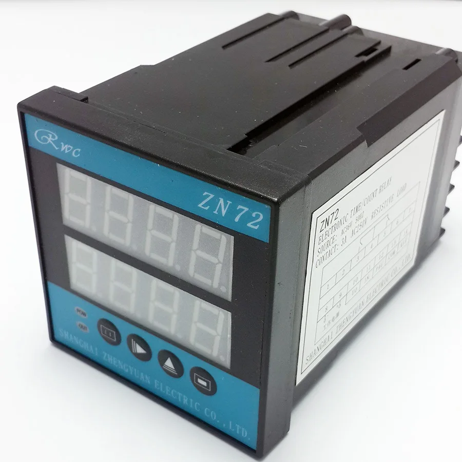 Multi-function instrument including counter, accumulator, time relay, frequency meter, rotation speed gauge