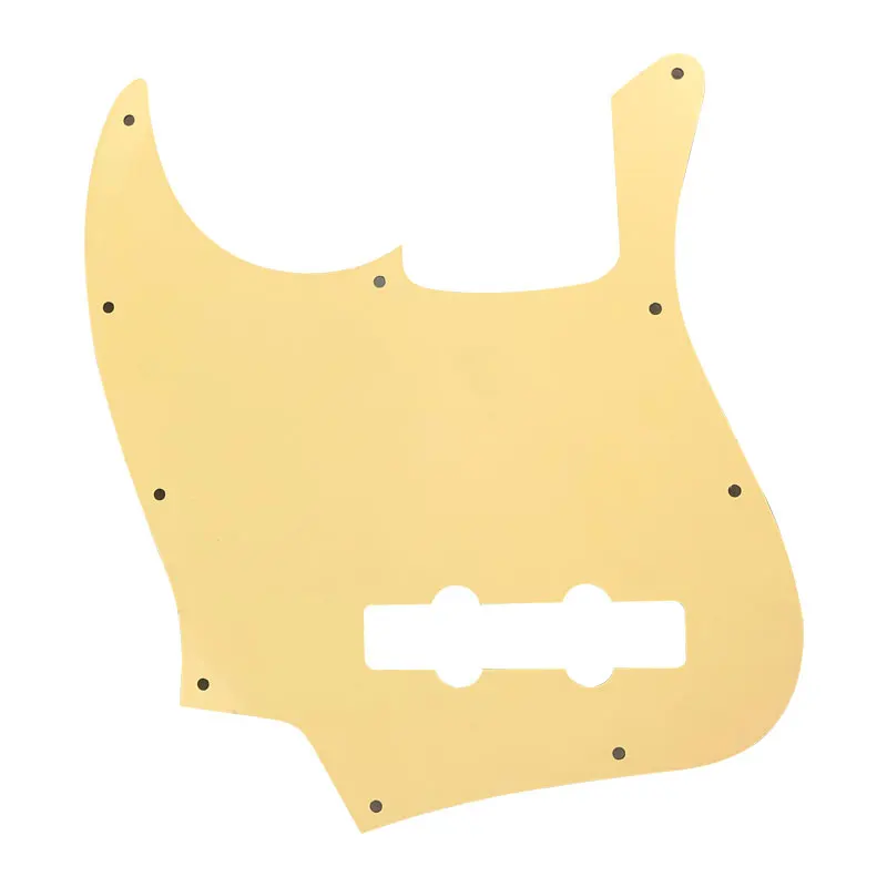 Pleroo Guitare pièces pickguards Standard 10 Trous 4 Chaîne costume pour fender Jazz Bass Style JB Pickguard Scratch Plate & vis