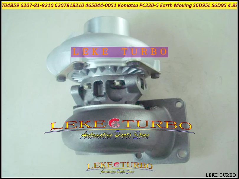 T04B59 6207-81-8210 6207818210 465044-0051 465044 Turbo Turbocharger For Komatsu PC200-5 PC220-5 Earth Moving S6D95L S6D95 4.89L