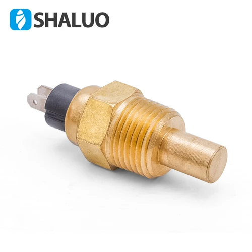 Sensor de temperatura del agua del motor diésel, 14mm, 17mm, 21mm, pieza del generador, alarma de tornillo de latón, enchufe del sensor electrónico universal de marca