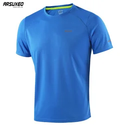 ARSUXEO Sommer männer Lauf Shirts Kurzen Ärmeln Sport Jersey Ausbildung Gym Crossfit Fitness Dry Fit T Shirt Kleidung t1602