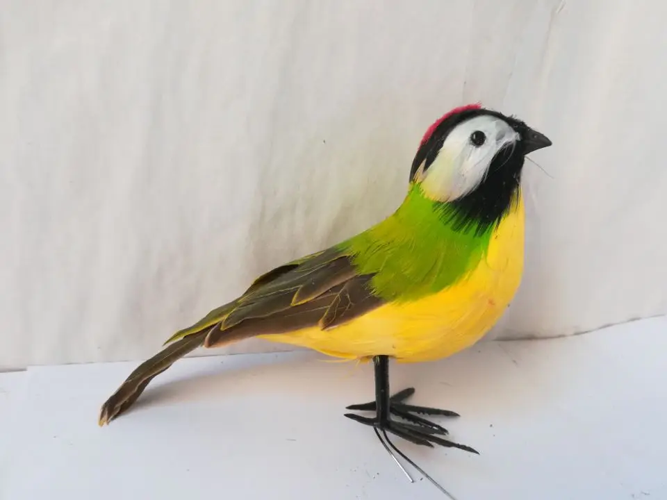 Около 20 см имитация птицы Myiozetetes similis пена и перья яркая птица, пасторальная ремесло, реквизит для украшения дома и сада, a0993 Около 20 см имитация птицы Myiozetetes similis пена и перья яркая птица, пасторальная ремесло, реквизит для украшения дома и сада, a0993