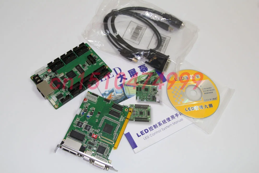 DIY Indoor Full Color display LED, SMD P6 HA CONDOTTO il Modulo 25 pz +, Linsn TS802D Invio card +, RV908 scheda Ricevente + alimentatore