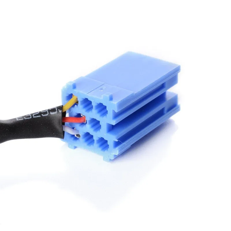 Biurlink męski 3,5 mm adapter kabla audio AUX do VW Audi Becker Skoda 8Pin Mini ISO port zmieniarki CD — zdjęcie 3