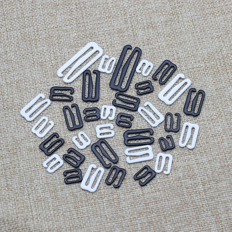 Bra material PP metal bra strap hooks Nylon Coated Lingerie Figure 9 shape 6mm/8mm/10mm/12mm/15mm/18mm/20mm/25mm/30mm