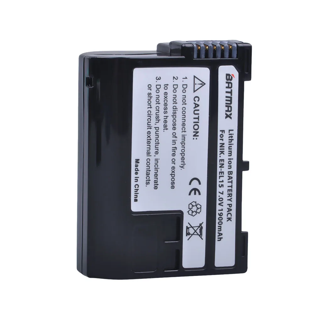 1 قطعة فك التشفير EN-EL15 ENEL15 EN EL15 بطارية الكاميرا لنيكون D500 ، D600 ، D610 ، D750 ، D7000 ، D7100 ، D7200 ، D800 ، D850 ، D810 ، D810A و 1 V1