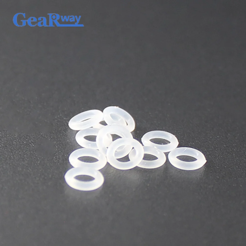 Gearway 1mm CS Silicon O Ring Seal Food Grade Transparent O-Ring Seal Gasket 13/14/15/16/36/38/40mm OD VMQ Oring Sealing Gasket