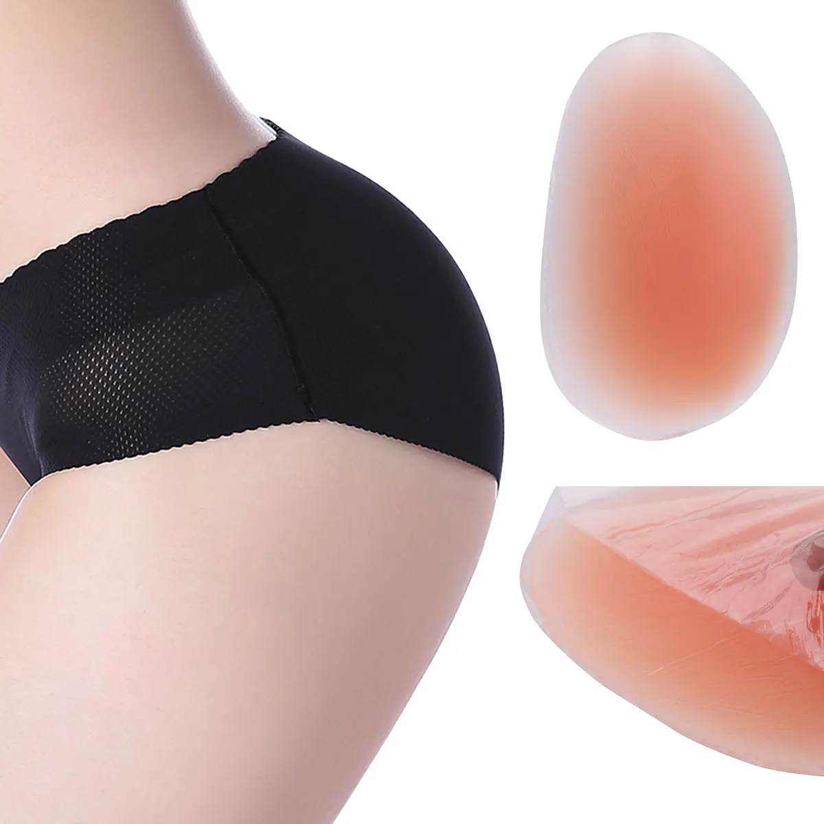 

1 Pair Womens Hip Butt Pads Removable Reusable Silicone Buttocks Leg Insert Mat Enhancers Push Up Padding Bum Contour Lifter Pad