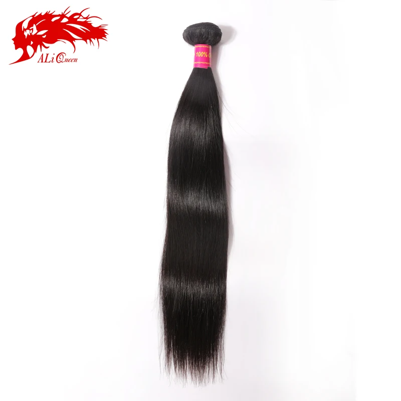 

Ali Queen 10A Unprosseded Raw Virgin Hair Bundles 1Pcs Whosales Price 36 38 40 Inch Brazilian Straight Human Hair Weave