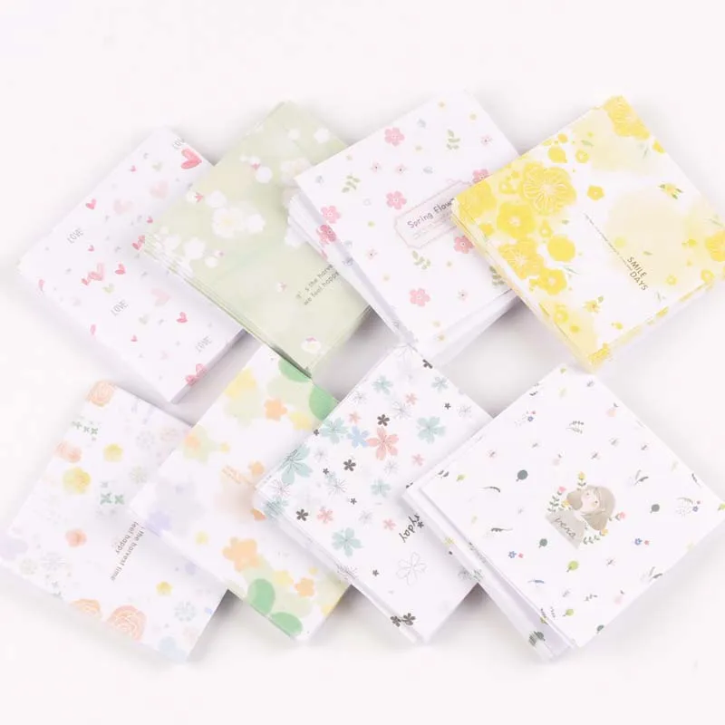 6.3cm 60 Sheets DIY Kids Folded Craft Paper Square Floral Origami Paper Handmade Folding Paper Scrapbooking Decorative Craft