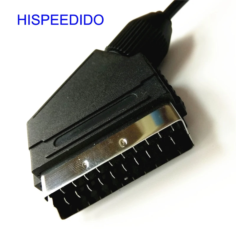 HISPEEDIDO 1.8m RGB  Scart Video Cable Cord  TV lead for Sega Saturn NTSC and PAL version