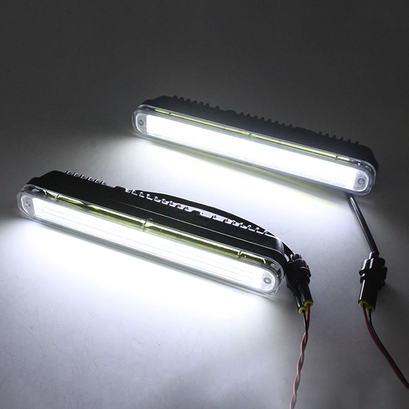SUNKIA Car External Lights High Power DRL Daytime Running Light Fog Driving Day Lamp with On/Off Fucnction 100% Waterproof