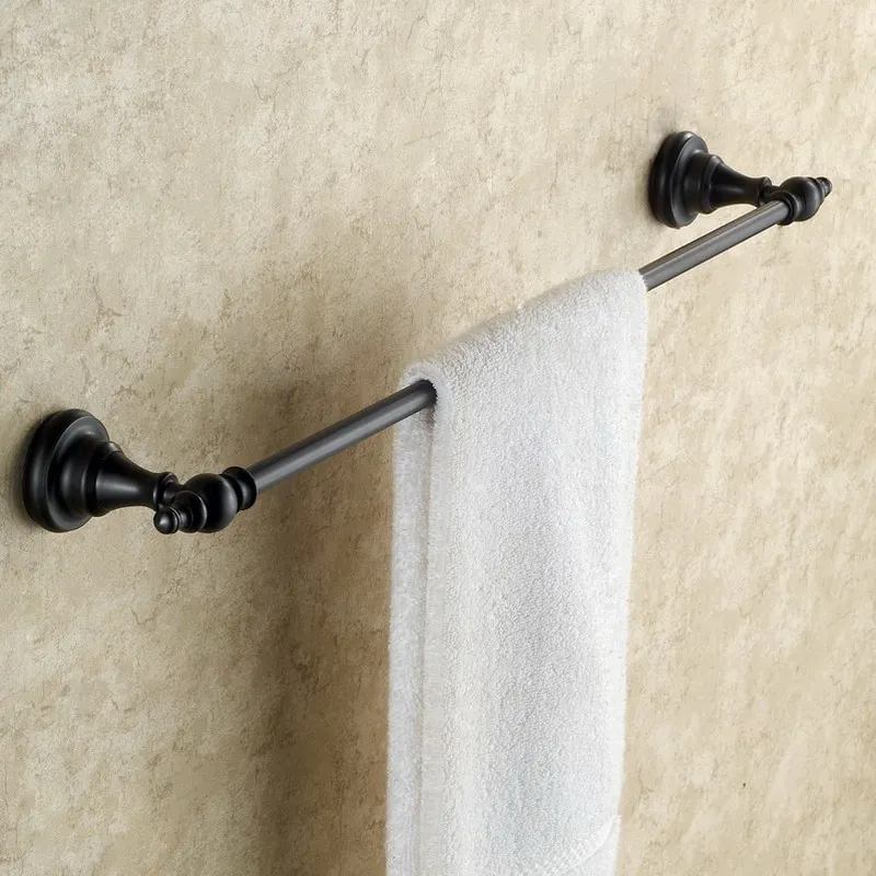 Black Oil Rubbed Bronze Single Towe Bar Wall Mounted Bathroom Bath Towel Rack Bar Towel Holder KD609