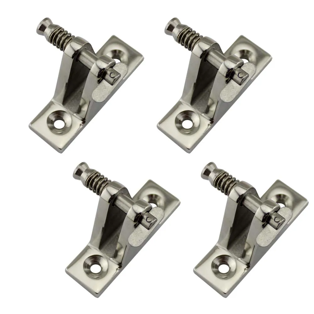 Stainless Marine Quick Release 90 Pin Hinge Boat Bimini Top Fitting Deck Spring Hinge 4pcs 60*36.5*18.56mm