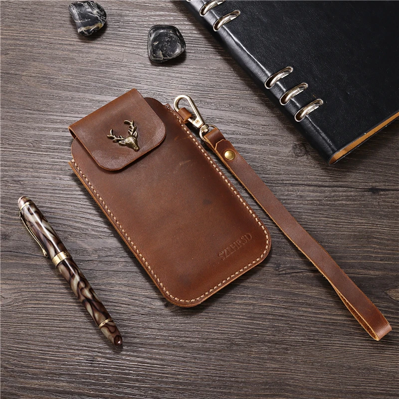 

for Xiaomi Redmi 6 Pro Belt Clip Holster Case for Xiaomi Redmi Note 6 Pro Cover for Xiaomi Redmi 6A Genuine Leather Waist Bag