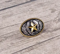 5 pz 45*30mm Western Texas oro argento COWBOY COWGIRL ferri di cavallo Ranger Star selle briglia Decor CONCHOS