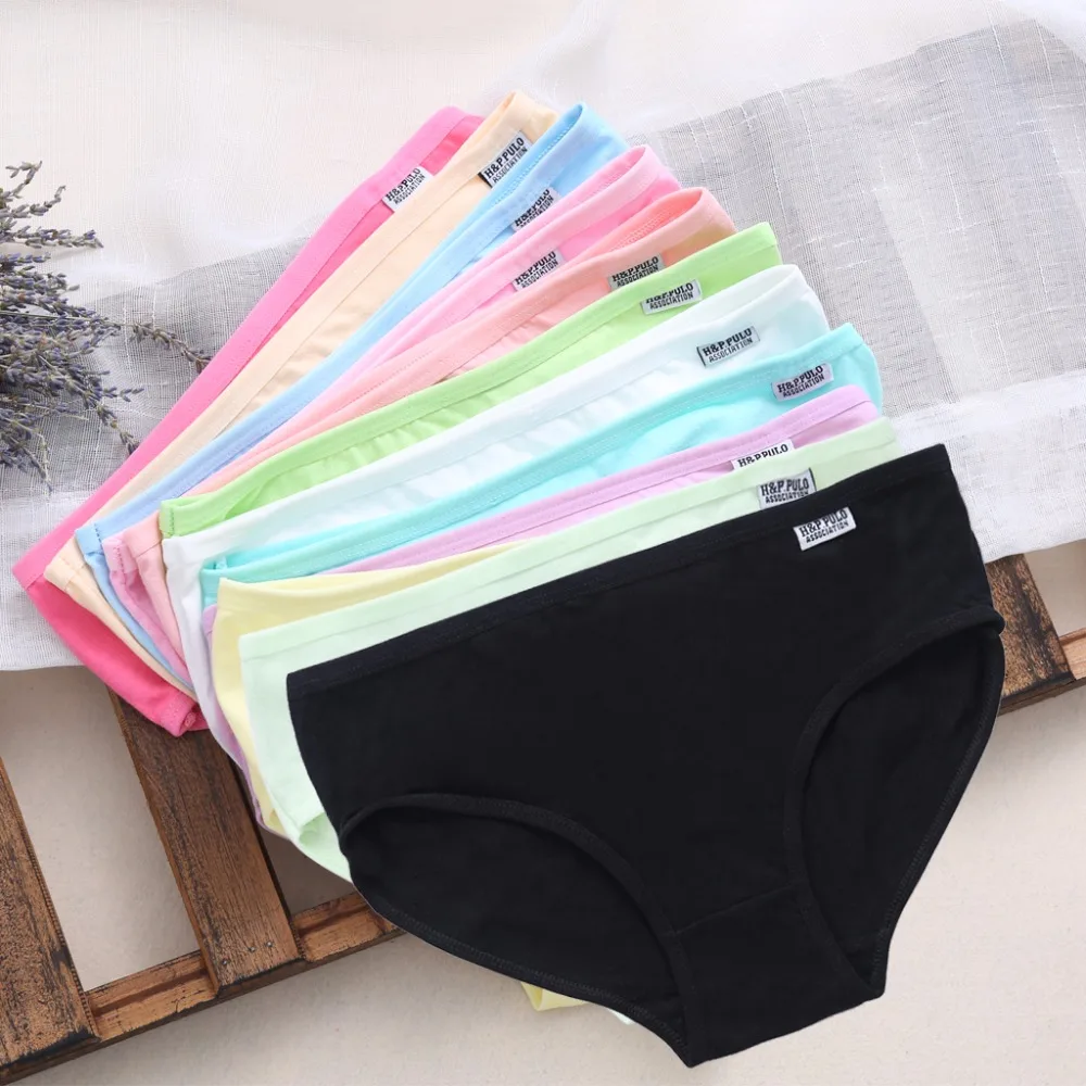 

Sexy Women Cotton Underpant Briefs Lingerie Low Waist Underwear Panties Knickers XL