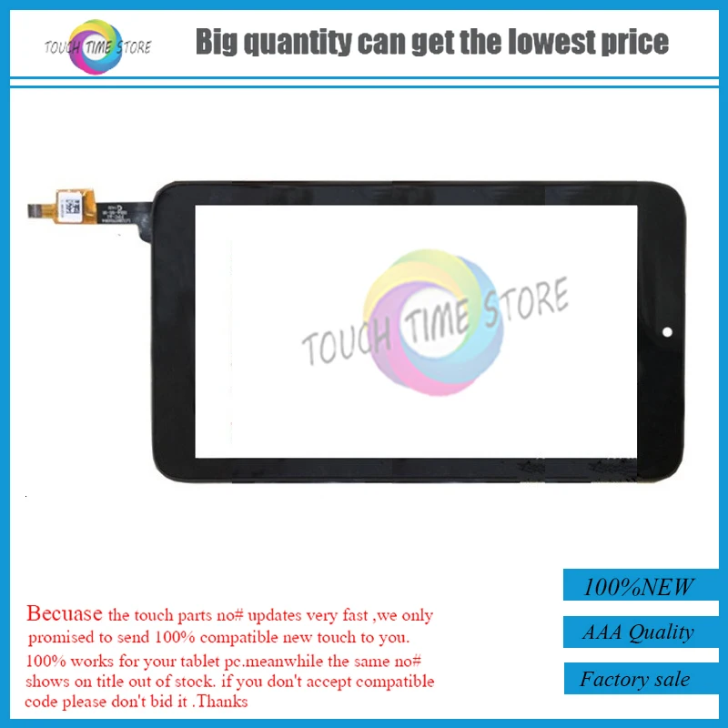 Novo painel touch alde 7 polegadas para tablet alcatel pixi 7 2g 3g refletor 1216x 1216d com sensor de toque frete grátis