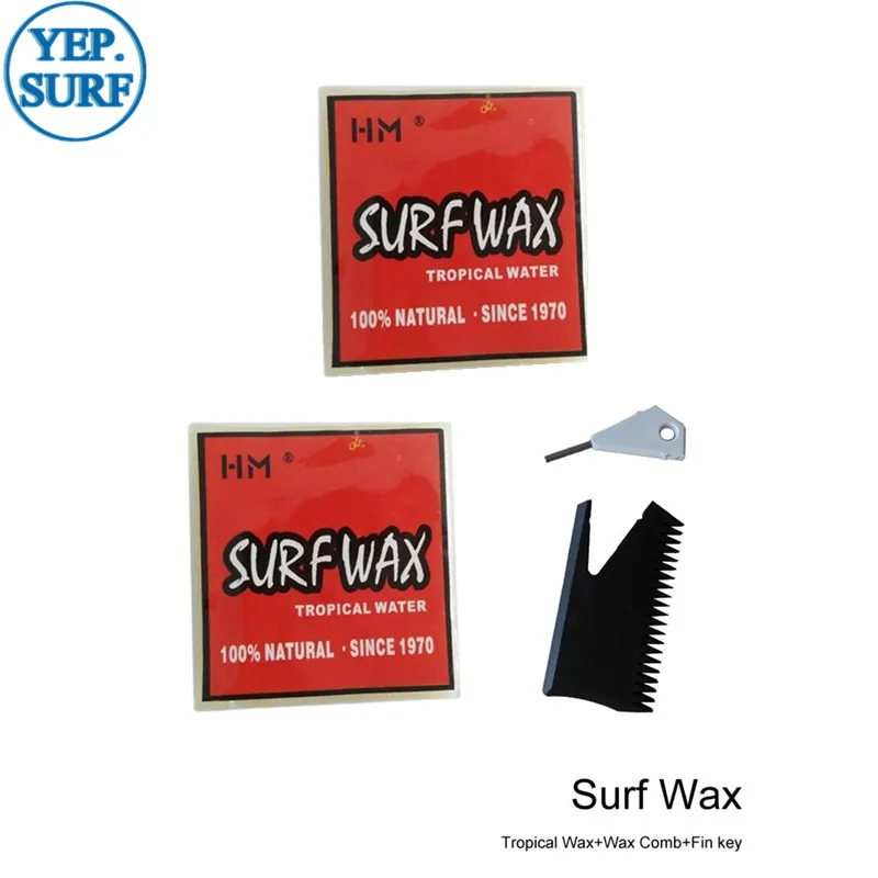 

Surfboard 2 pcs Wax Base Wax/Tropical/Warm/Cool/Cold Water Wax Surfing SUP