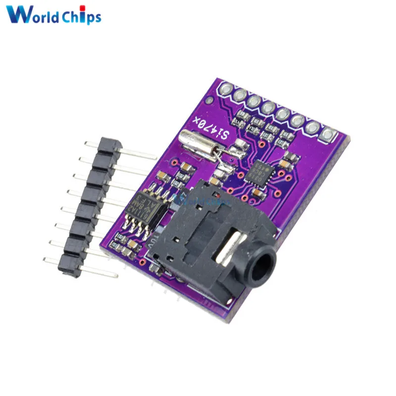 Si4703 Fm Rds Rbds Tuner Bordo di Sblocco Radio Digitale di Trasmissione Dati Modulo di Elaborazione per Arduino Avr Pic Arm con Spilli