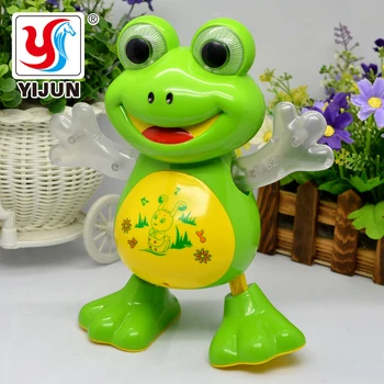 YIJUN Neue Elektronische Tanzen Frosch Haustier Spielzeug Roboter puppe Spielzeug Leichte Musik Universelle Interaktive Spielzeug Kinder Spielzeug Geburtstag Geschenke