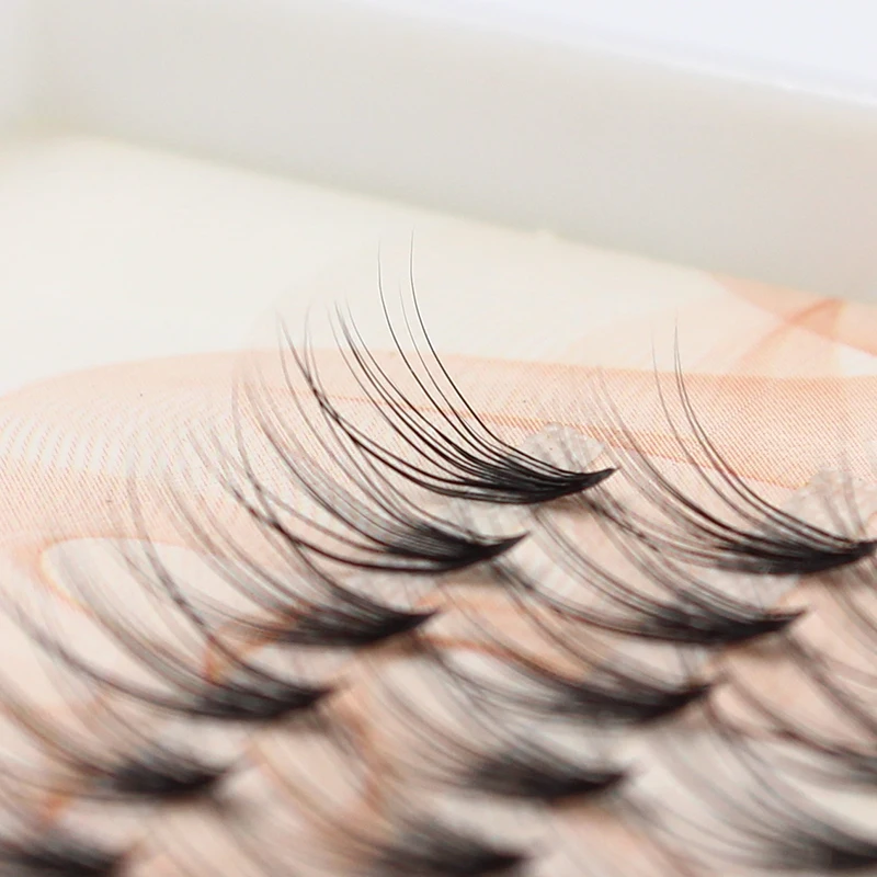 Picture: Pro C Curl 0.07mm Fans 20Flares Cluster Lashes Premade Russian Volume Eyelash Extensions Natural False Individual Eye Lashes