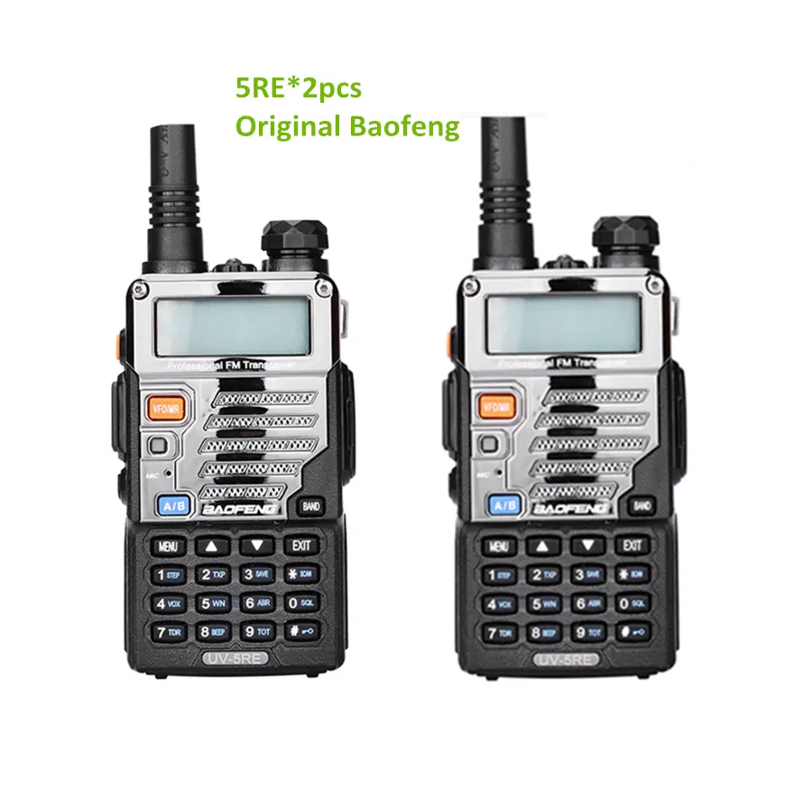 2pcs Baofeng uv-5re Walkie Talkie Two Way Radio Vhf Dual Band radio FM VOX cb Radio Communicator for uv-5r uv-5ra upgrade uv5re