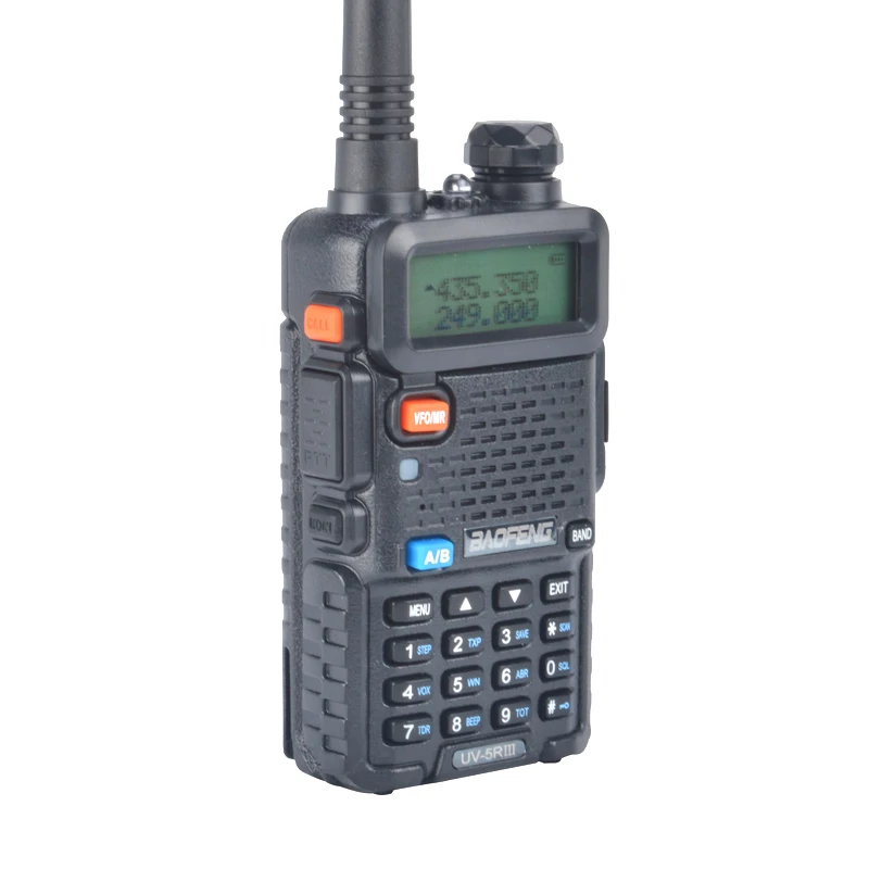 Baofeng ثلاثي الفرقة 136-173.975MHz/200-259.975MHz/400-519.975MHz Baofeng لاسلكي تخاطب UV-5RIII اتجاهين راديو FM مع يدوي