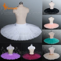 Professional Ballet Tutus Adult Black Stiff Pancake Half Ballet Tutu Firm Tulle Practice Tutu Skirts Kid White Platter Tutu Base