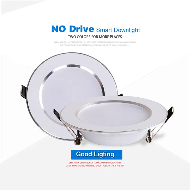 Dimmable impermeável LED Down Lights, Downlight ao ar livre, lâmpada do teto, lâmpada do banheiro, 5W, 7W, 9W, 12W, 15W, 18W, 10 Pcs Lot