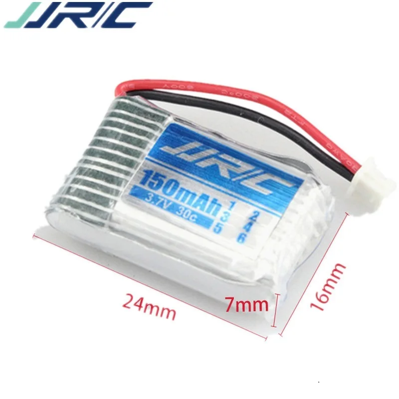 Batería Original JJRC H20 de 3,7 V, 150mAh para JJRC H20, Syma S8, M67, U839, piezas de cuadricóptero RC, juego de cargador de batería Lipo de 3,7 V (6 en 1)