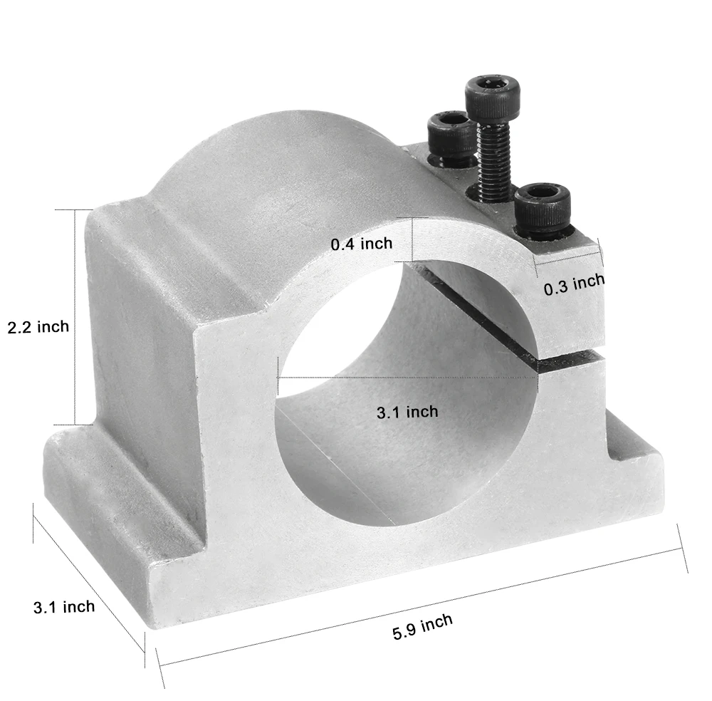 1.5KW/2.2KW Water Cooled Spindle Kit CNC Spindle Motor+2.2kw  Inverter +65/80mm Clamp +Water Pump+13pcs ER20 for CNC Wood Router