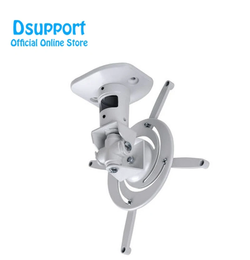 

PR01 Aluminum Alloy 360 Degree Universal Projector Mount Bracket Ceiling Wall Hanger Black White