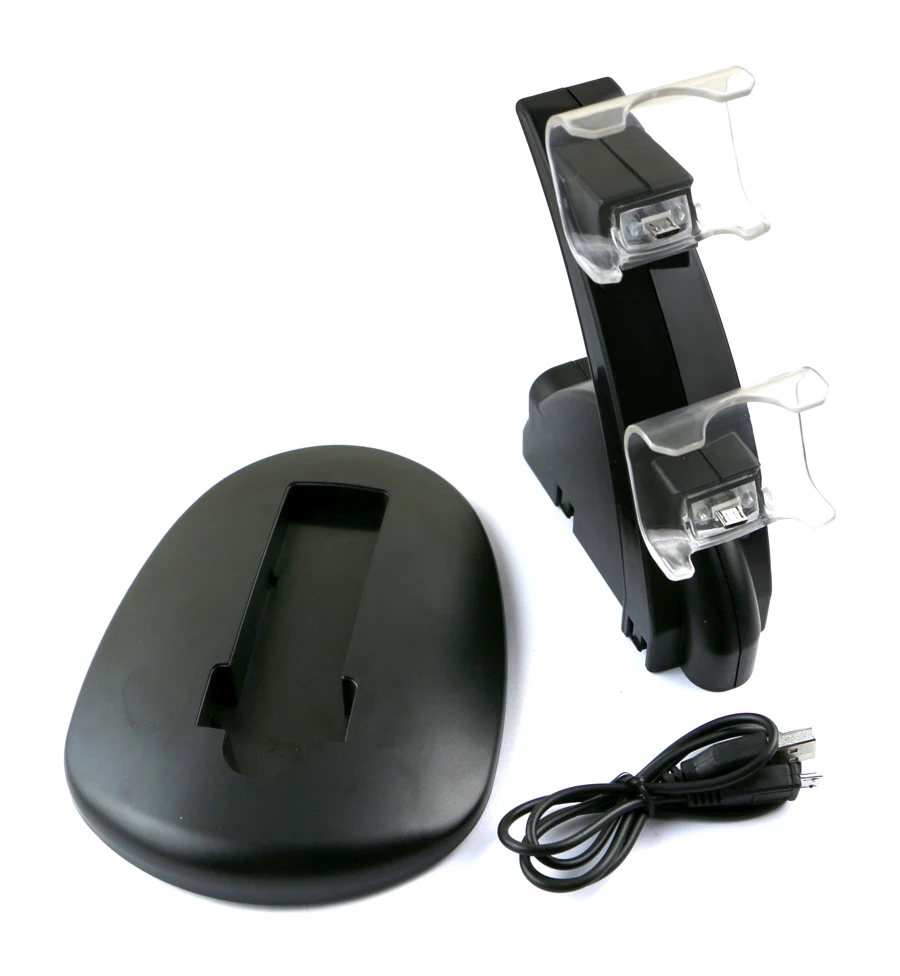 10 Buah Pengisi Daya Dual Holder Mikro 2 USB Pegangan Pengisi Daya Dock Stand Pengisian Cepat untuk Pengontrol PS4