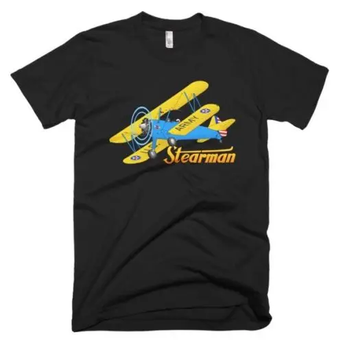 Hip Hop Novelty T Shirts Men'S Brand Clothing Stearman Airplane T-shirt - Personalized with Your  Tee Shirt