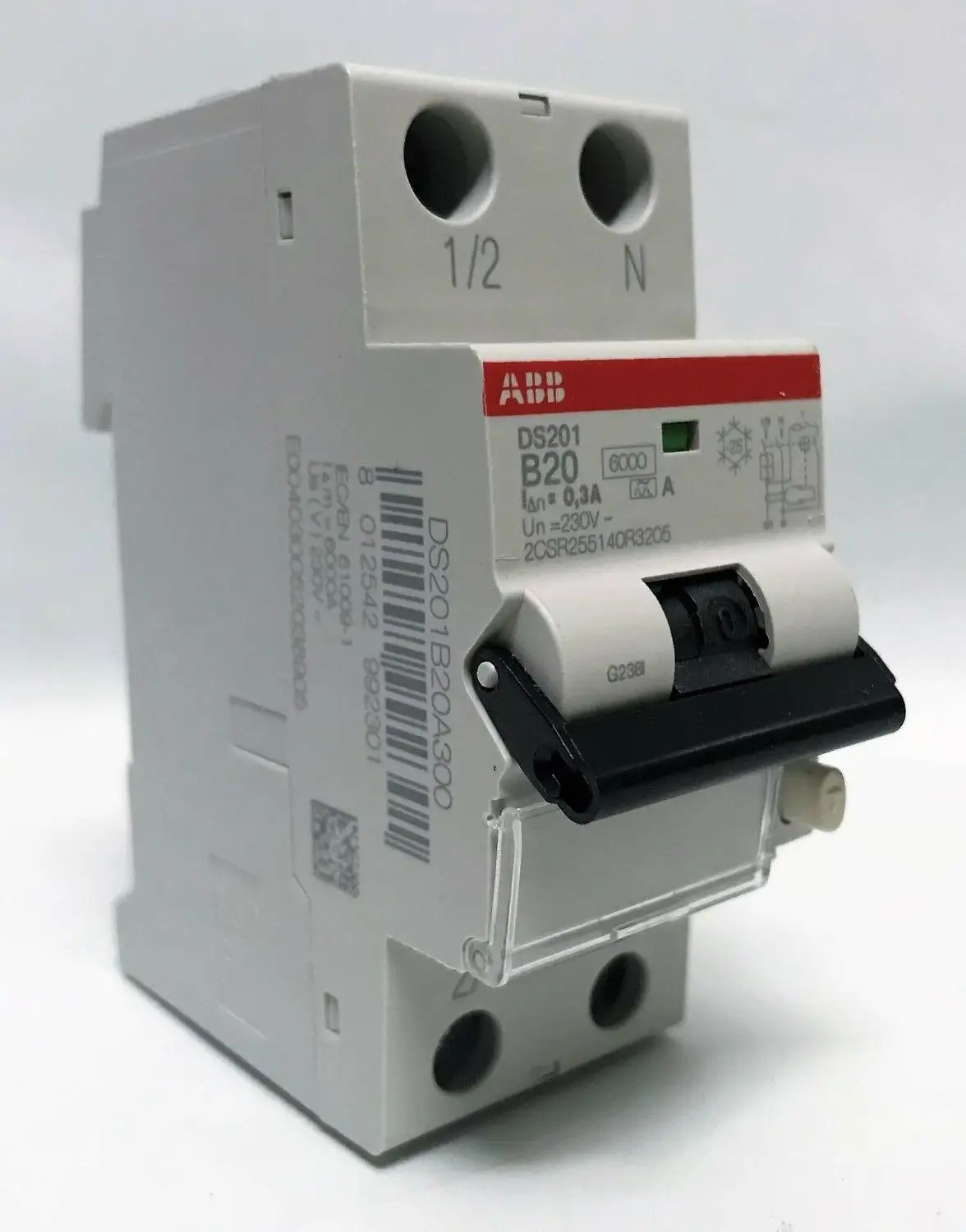 ABB residual current operated circuit breaker, DS201B20A300 / DS201C20A300 original authentic 1 piece