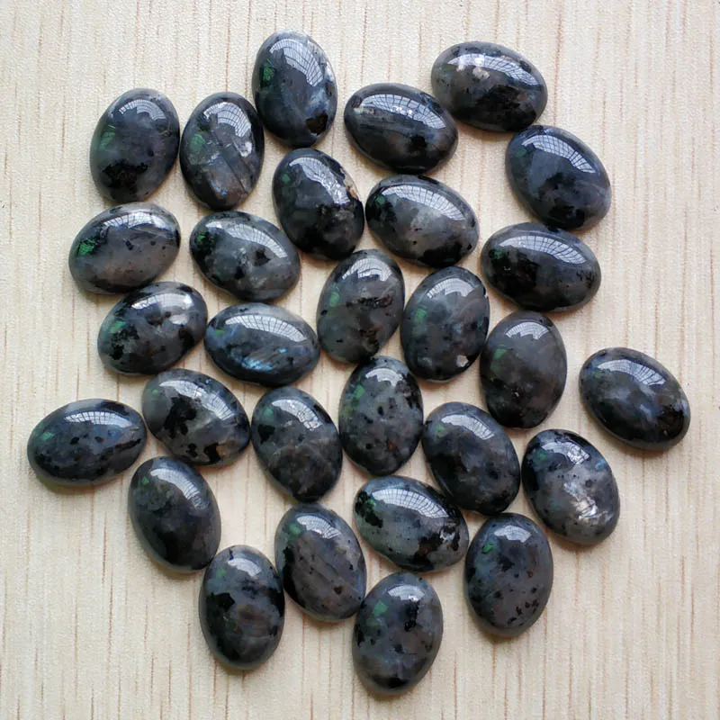 

Wholesale 30pcs/lot 13x18MM 2018 new natural black ShimmerStone Oval shape CABOCHON CAB Beads for jewelry making DIY beads Free